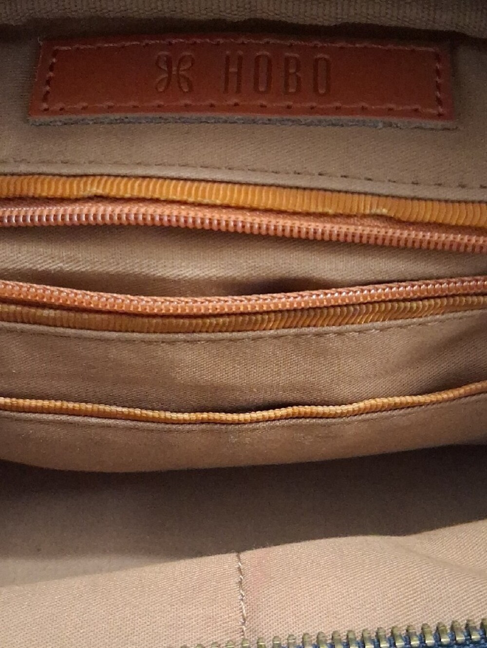 HOBO Navy Leather Top-Handle Shoulder Bag with Crossbody Strap. See Mark On Pic - Picture 2 of 8
